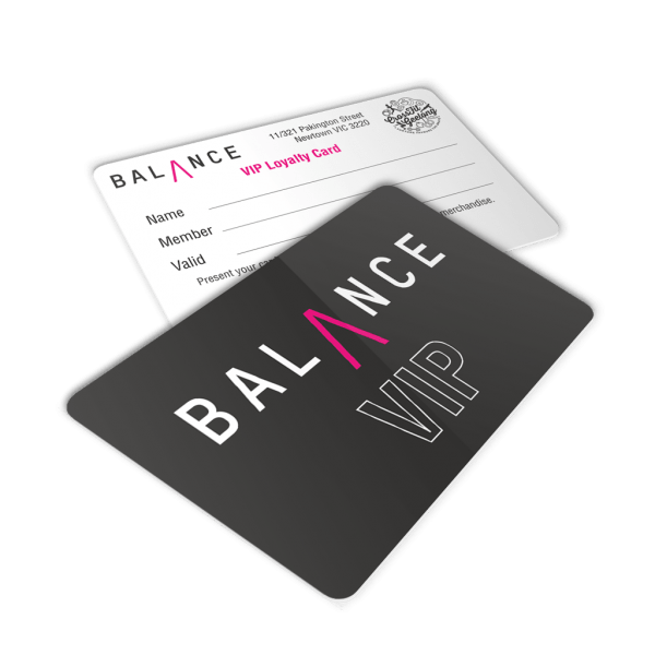 Plastic VIP Cards - Balance