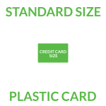 0001 Standard Plastic Card 85.5 x 54mm