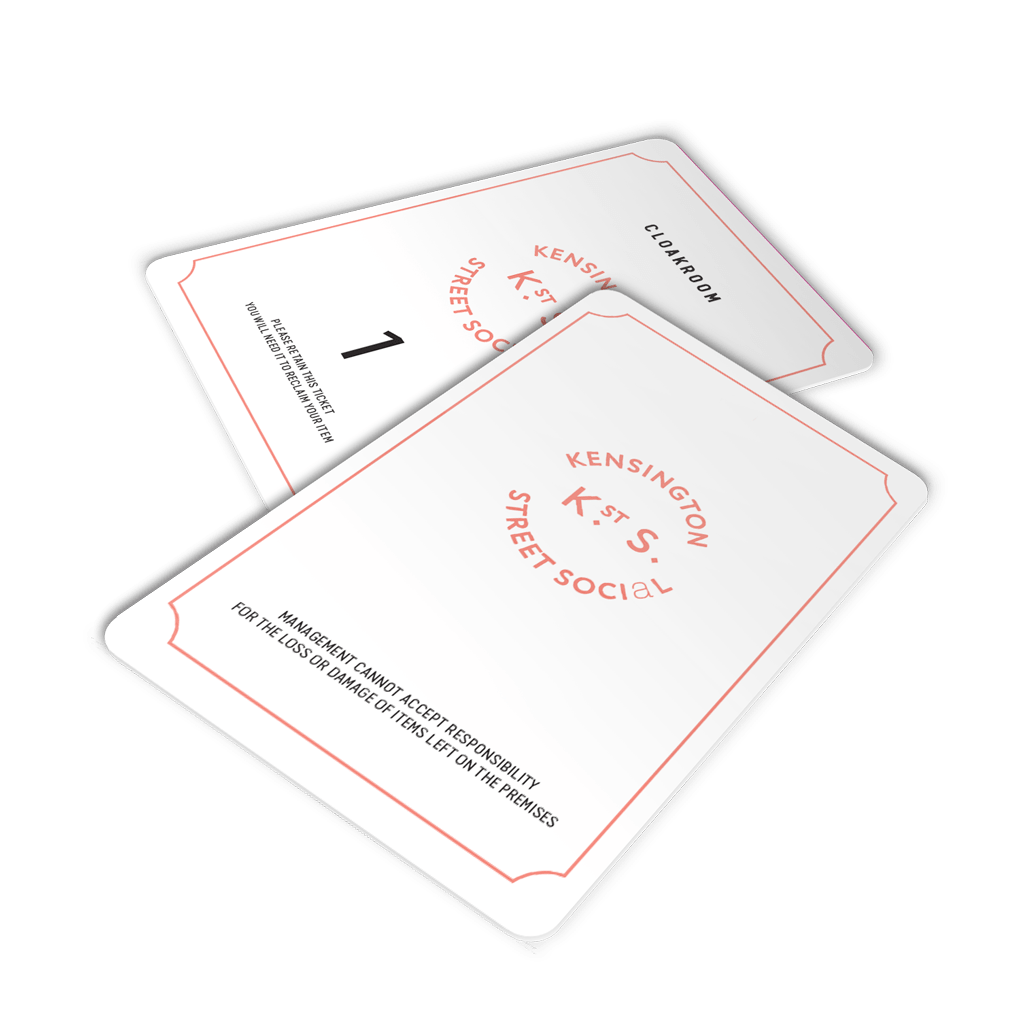 Card rooms. Plastic Card Size. Business Card Size.