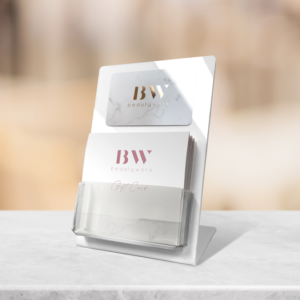 Gift Card Stands with Clear Pocket