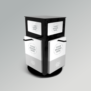 Black Rotating Display Stand for retail