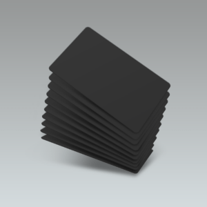 Black Core Matte Blank CR80 PVC Plastic Cards