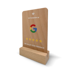 NFC Google Review Wooden Stands