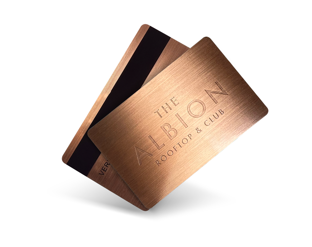 Metal business cards