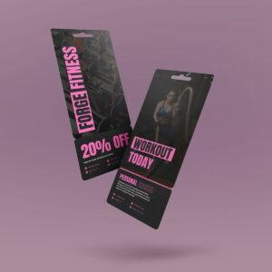 Tear-off Paper Promo Card - Long