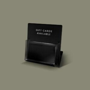 Gift Cards Available Here Retail Stand