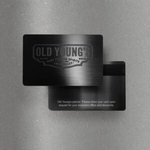 Metal Business Cards - Black Plated