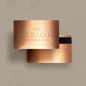 Metal Business Cards - Bronze Plated